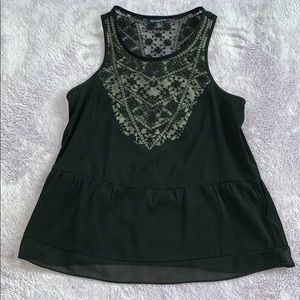 Black Lace Top Tank